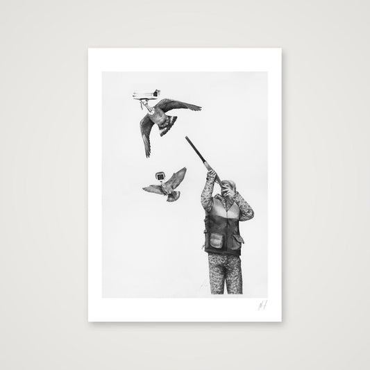 Bird Brother Is Watching — A3 (30×42cm, 12×17") Print only